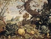 Abraham Bloemaert Landscape with fruit and vegetables in the foreground Spain oil painting artist